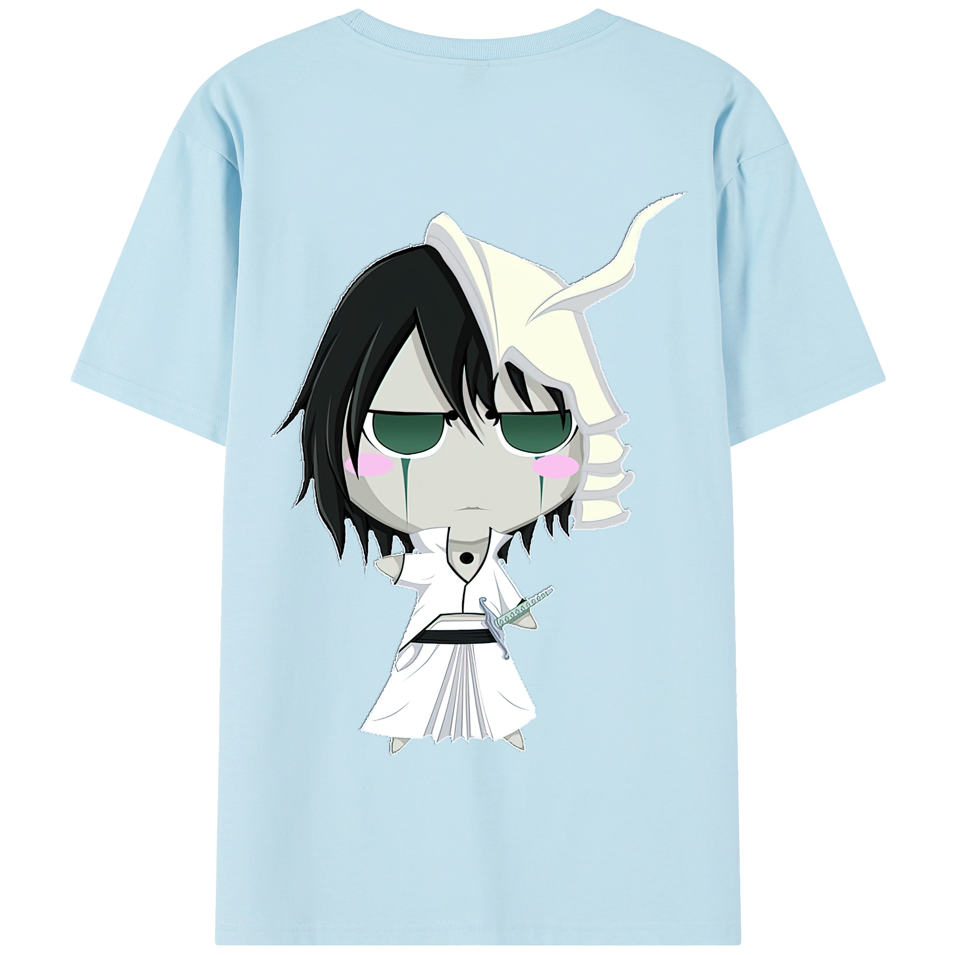 （画像用） ブリーチ ウルキオラ·シファー BLEACH Ulquiorra cifer 綿100％半袖Tシャツ（背面プリント）